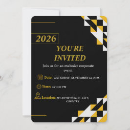 Convite de Evento Corporativo Moderno Editável