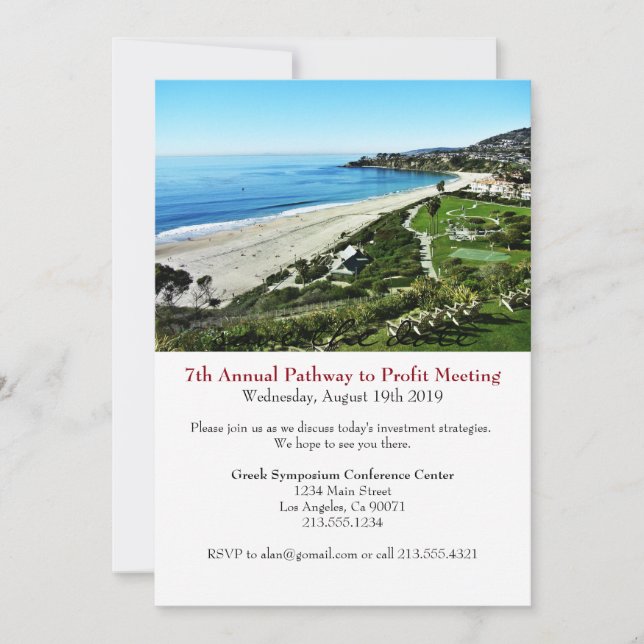 Convite de Evento Corporativo para Conferência de  (Frente)