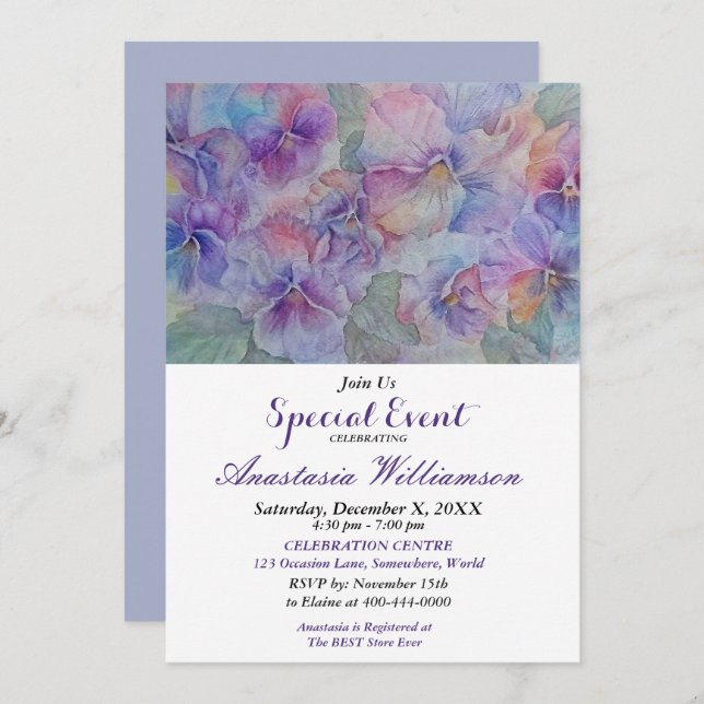 CONVITE DE EVENTO DA PARTE DE AQUECIMENTO DE CASA (Frente/Verso)