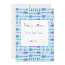 Convite de Evento de Cozinha de Spoons