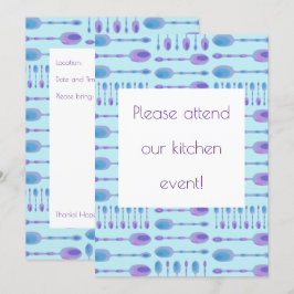 Convite de Evento de Cozinha de Spoons