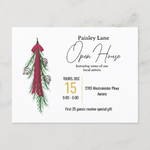Convite de Evento de Natal para casa aberta ou out