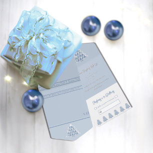 Convite de Evento de Natal Tudo Azul em Um
