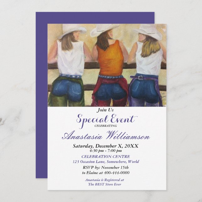 CONVITE DE EVENTO DO PARTIDO OCIDENTAL DE YAHOO (Frente/Verso)