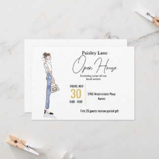 Convite de evento para casa aberta ou outro