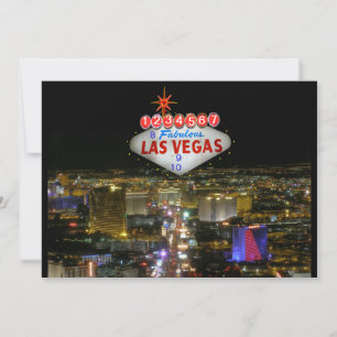 Convite de Evento Personalizável Fabuloso Las Vega
