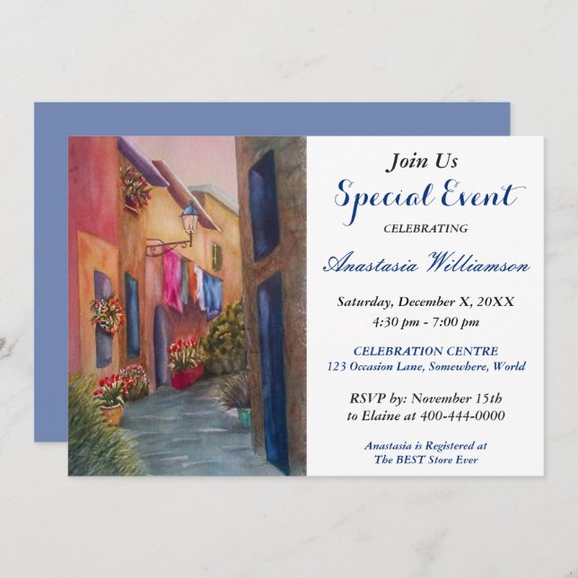 CONVITE DE EVENTOS DE PARTIDO RAISER DE FUNDOS (Frente/Verso)