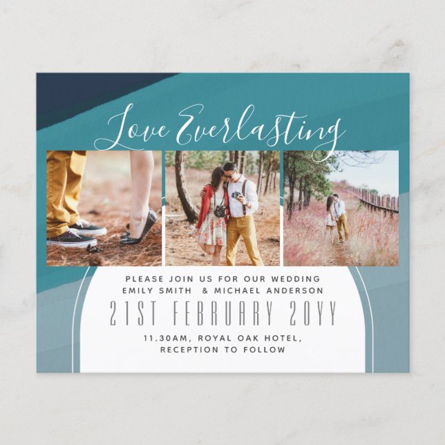 Convite de Everduradouro para evento de casamento  (Frente)