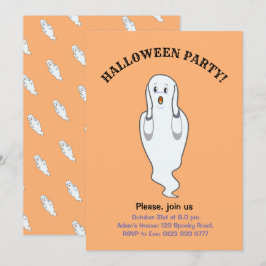 Convite de Fantasma de Halloween