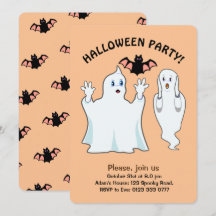 Convite de Fantasma de Halloween