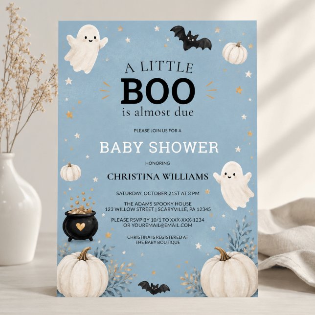Convite de Fantasma para Chá de Bebê Little Boo no (Criador carregado)