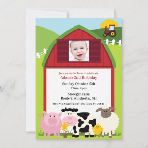 Convite De Fazenda De Fotos De Aniversário