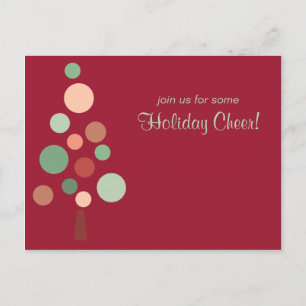 Convite de Feriado de Árvore Dotty