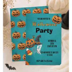 Convite de Feriado de Halloween Convite de Hallowe