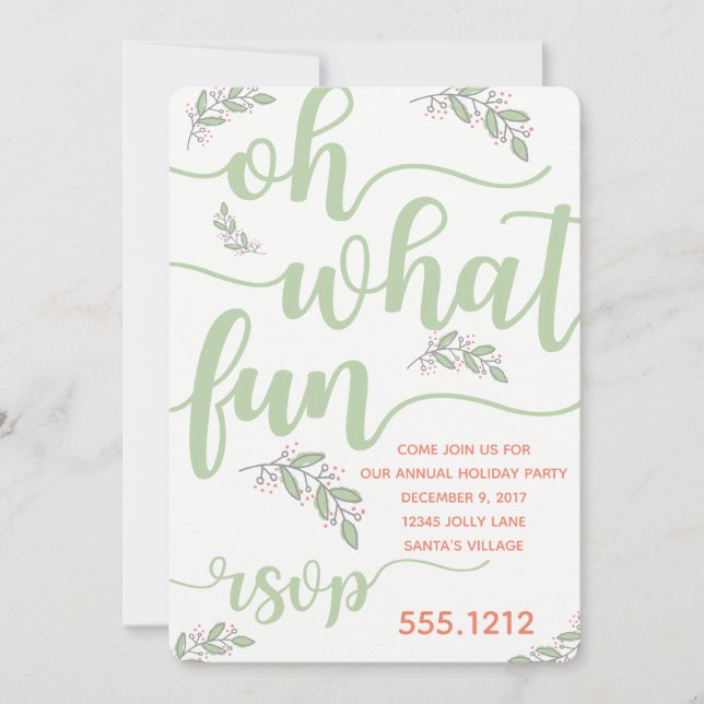 CONVITE DE FÉRIAS (Frente)