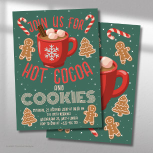 Convite de Férias de Cacau Quente & Biscoitos Na