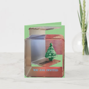Convite de férias do OFFICE, árvore de Natal
