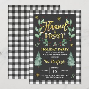 Convite De Férias Flannel E Frost
