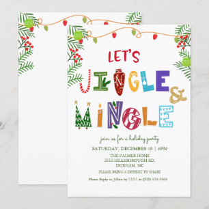 Convite de Férias Jingle and Mingle