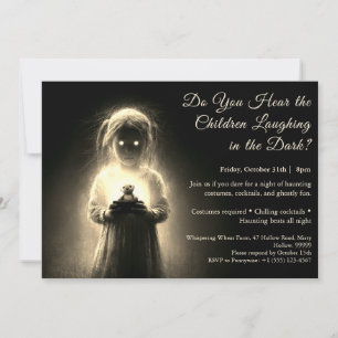 Convite de Festa à Fantasia de Criança Fantasma no