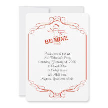 Convite de festa Anti-Valentine 'Seja Minha ou Sen