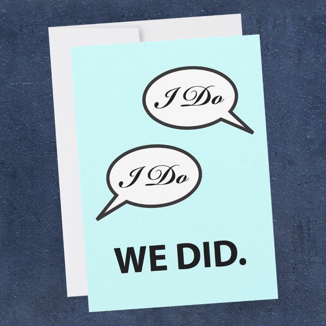 Convite de festa após casamento Eu caso Eu caso Nó (Criador carregado)