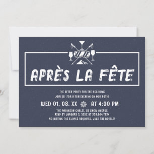 Convite de Festa Apres Ski Férias de Inverno