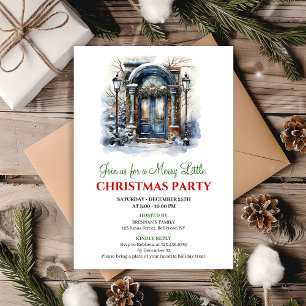 Convite de festa cena de Natal aconchegante festiv