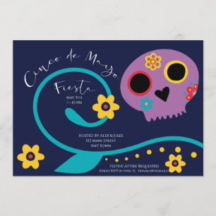 Convite de Festa Cinco de Mayo