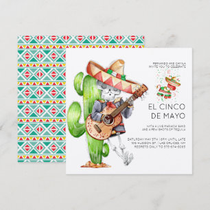 Convite de Festa Cinco de Mayo