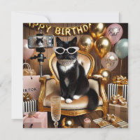 Convite de Festa da Mulher Trabalhadora Gata 