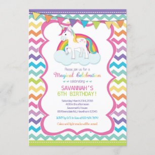 Convite de Festa de Aniversário Celebração Mágica