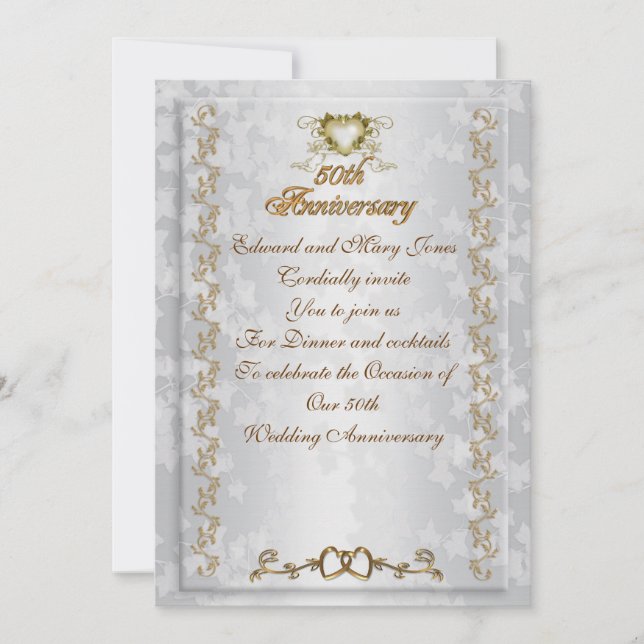 convite de festa de aniversário de 50 anos anjos v (Frente)