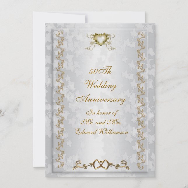 convite de festa de aniversário de 50 anos anjos v (Frente)