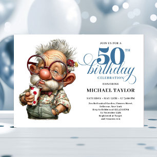 Convite de Festa de Aniversário de 50 Anos para Ho