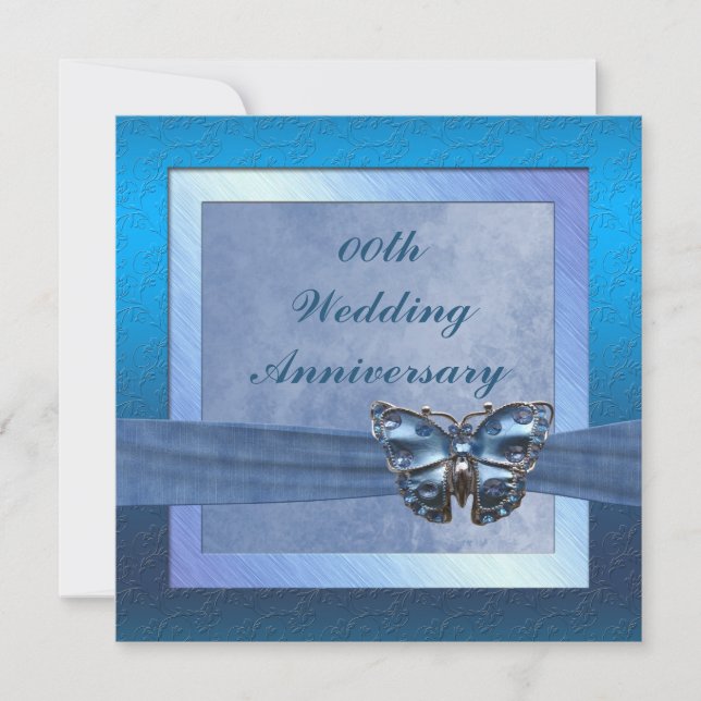 Convite de festa de aniversário de borboleta (Frente)