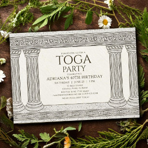 Convite de Festa de Aniversário de História Antiga