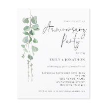 Convite de Festa de Aniversário do Script Eucalypt