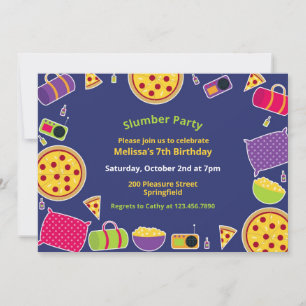 Convite de Festa de aniversário Inclinada