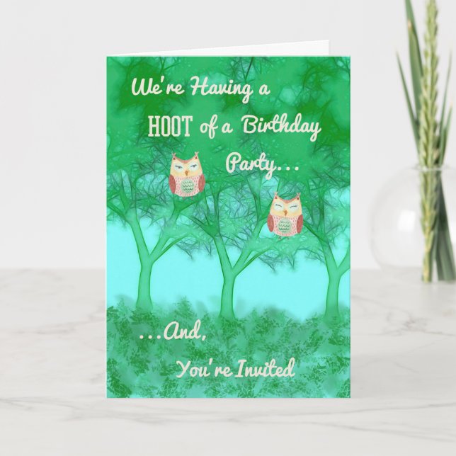 Convite de Festa de Aniversário para Menino ou Men (Frente)