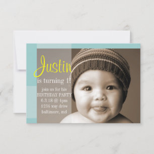 Convite de festa de aniversário   Um Segmento Amar