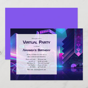 Convite de Festa de Aniversário Virtual