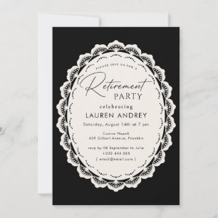 Convite de Festa de Aposentadoria Elegante
