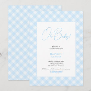 Convite de festa de baby shower simples e fofo par