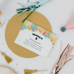 Convite de Festa de Balões Festivos