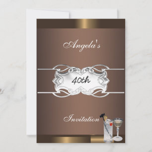 Convite de Festa de Bebidas e Chocolate