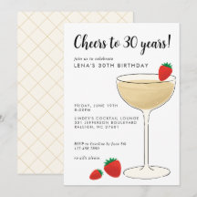 Convite de Festa de Cocktail para Aniversário Marc