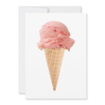 convite de festa de cone de sorvete