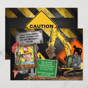 Convite de Festa de Construtor