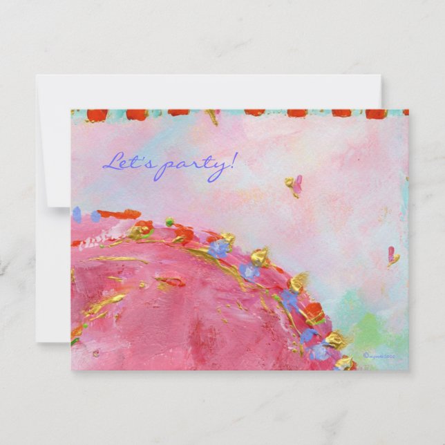 convite de festa de coração e alma (Frente)